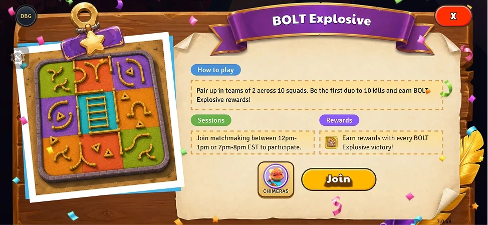 BOLT TOURNAMENTS!