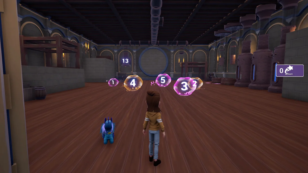 Calcubes: combine numbered bubbles to reach a target