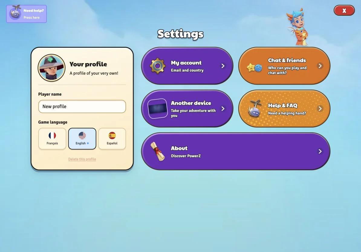 Settings in version 8.30 (development screenshot)